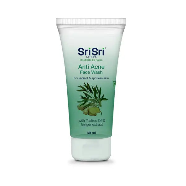 Anti Acne Face Wash For Radiant & Spotless Skin 60ML | Sri Sri Tattva - Facial Cleansers