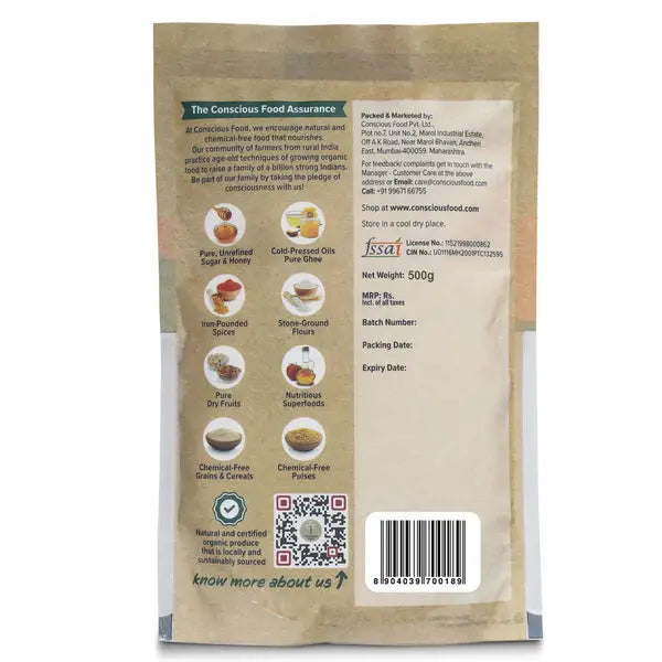 Bajra Atta / Pearl Millet Flour 500g | Conscious Food - Breakfast