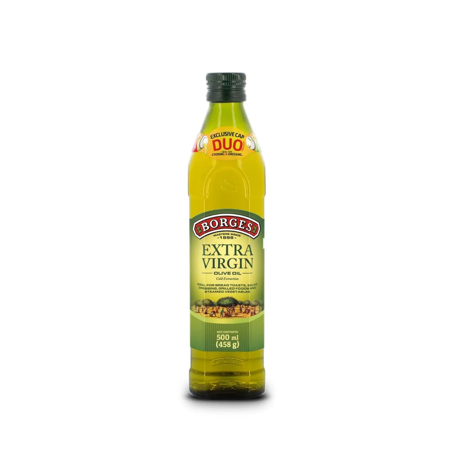 Borges Extra Virgin Olive Oil |Unrefined & Cold Pressed Oil|Packed in Spain |75% MUFA | Rich in Antioxidants | Ideal For low heat cooking like sauteing & grilling, salad dressing