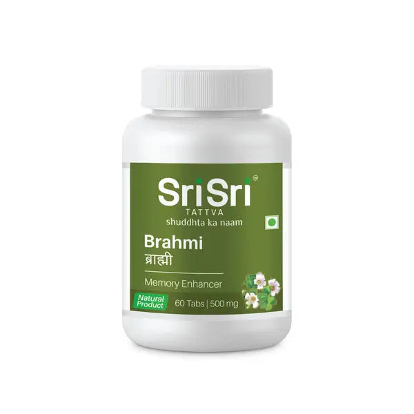 Brahmi - Memory Enhancer 60 Tabs | 500mg - Ayurvedic Medicine