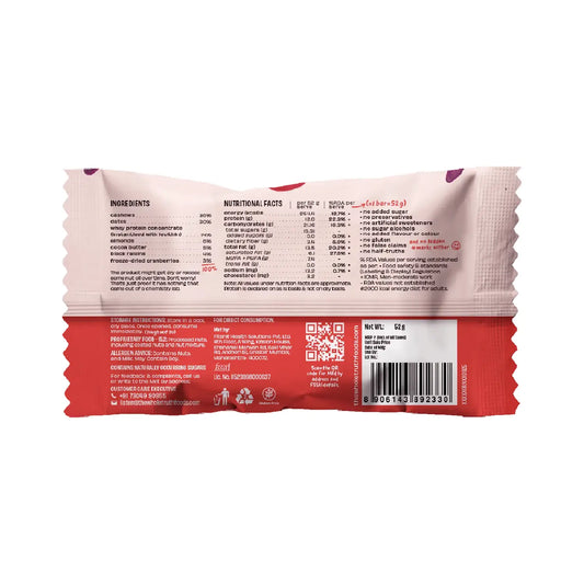 Cranberry Raisin Protein Bar | Pack of 1 | The Whole Truth