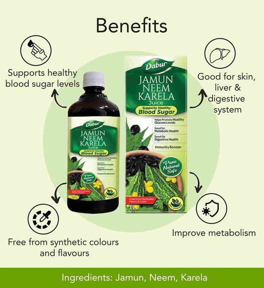 Jamun Neem Karela Juice 1 Liter | Dabur