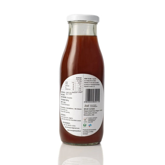 Lemon Squash with Jaggery - Mint Flavour 350g | My Organic Earth