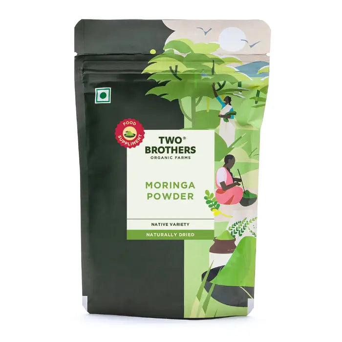Moringa Powder Chemical-Free Lab-Tested 100g | Two Brothers - Grocery