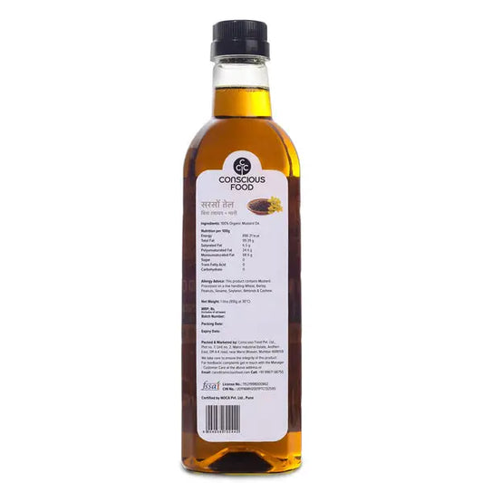 Mustard Oil 1L | Conscious Food - Oils