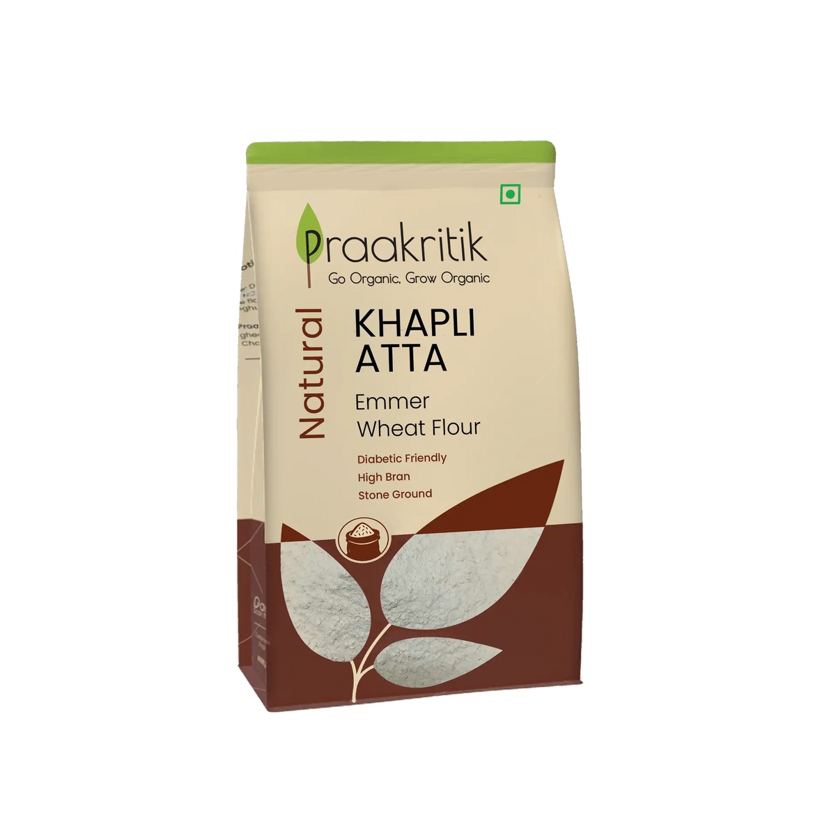 Organic Khapli Atta 1kg | Praakritik