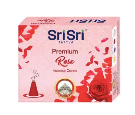 Premium Rose Incense Cones 25g - Pooja Samagri
