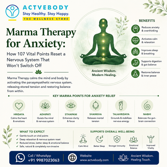 Marma Therapy for Anxiety: How 107 Vital Points Reset a Nervous System That Won't Switch Off