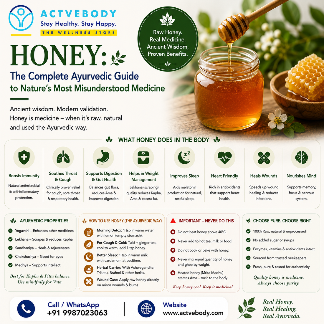 Honey: The Complete Ayurvedic Guide to Nature's Most Misunderstood Medicine