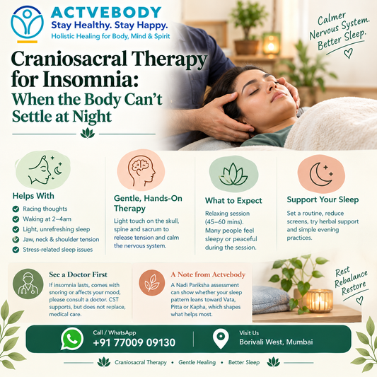 Craniosacral Therapy for Insomnia: When the Body Can't Settle at Night