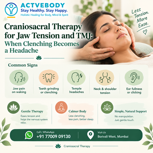 Craniosacral Therapy for Jaw Tension and TMJ: When Clenching Becomes a Headache
