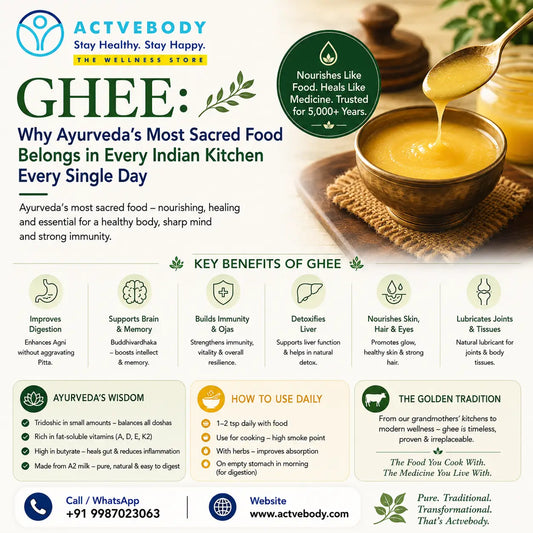 Ghee: Why Ayurveda's Most Sacred Food Belongs in Every Indian Kitchen Every Single Day