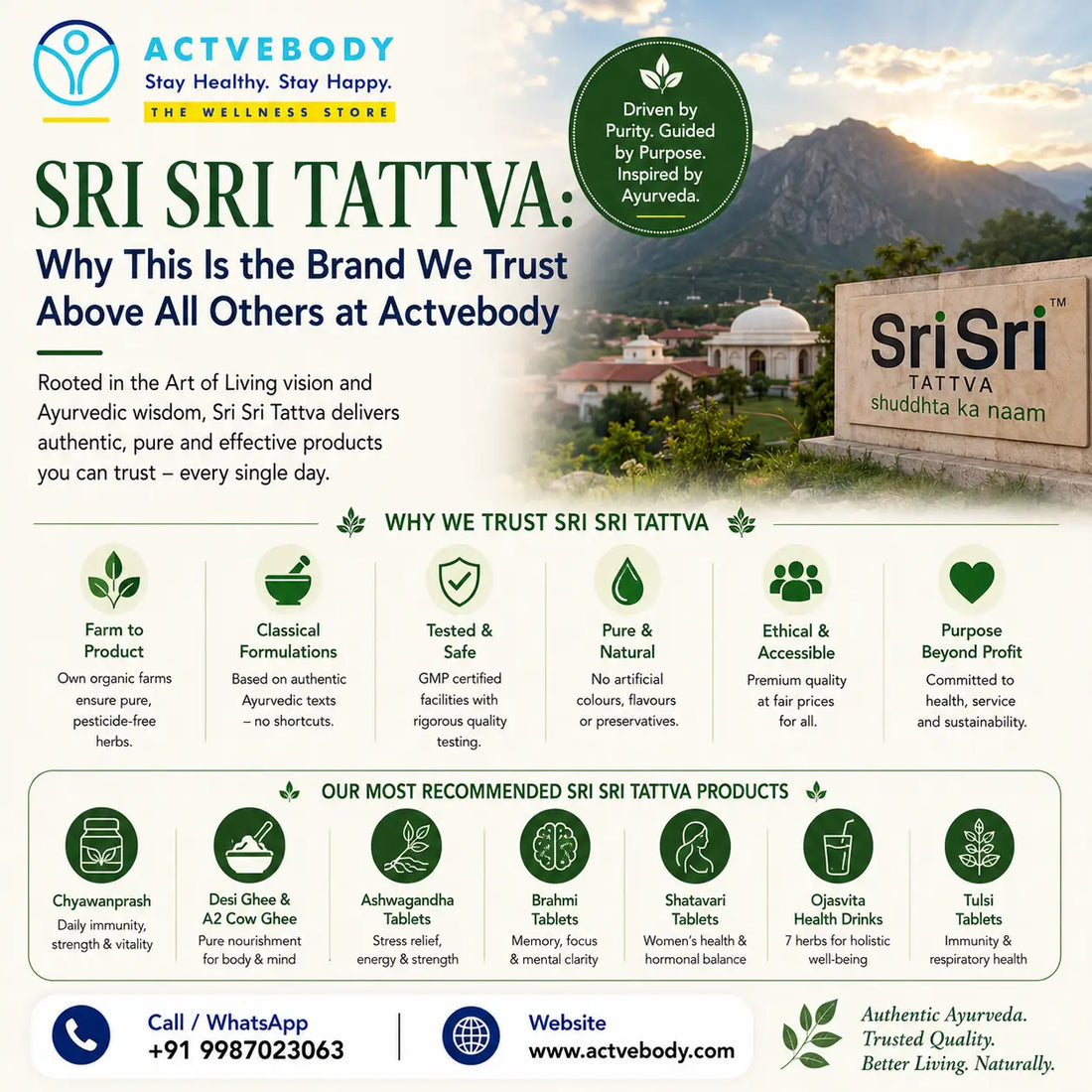 Sri Sri Tattva: Why This Is the Brand We Trust Above All Others at Actvebody
