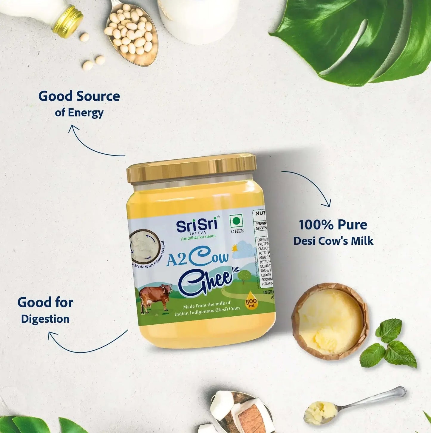 A2 Cow Ghee 250ml | Sri Sri Tattva - Ghee