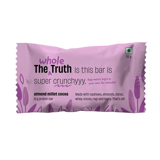 Almond Millet Cocoa Bar | Pack of 1 | The Whole Truth
