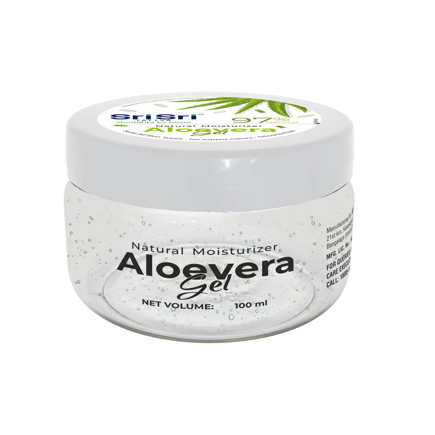 Aloevera Gel | Natural Moisturizer Suits all Skin Types | 100ml | Sri Sri Tattva - Skin Care