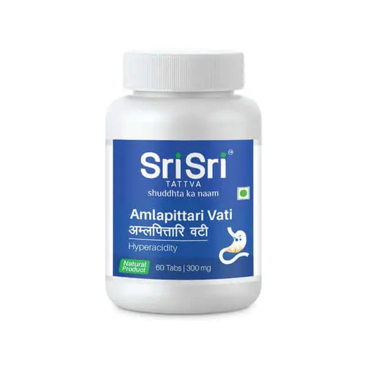 Amlapittari Vati - Hyperacidity 60 Tabs | 300mg | Sri Sri Tattva - Vitamins & Supplements