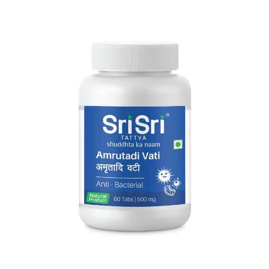 Amrutadi Vati Anti Bacterial 60 Tabs | Sri Sri Tattva - Ayurvedic Medicine