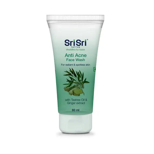 Anti Acne Face Wash For Radiant & Spotless Skin 60ML | Sri Sri Tattva - Facial Cleansers