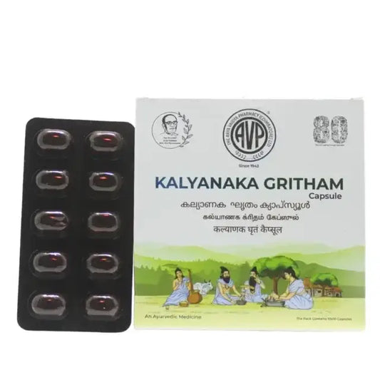 AVP Kalyanaka Ghritham Capsules - 10 Capsules