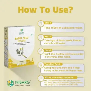 how to use Babool Phali powder