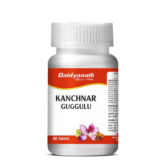 Baidyanath Kanchnar Guggulu (80 Tablets) - Ayurvedic Medicine