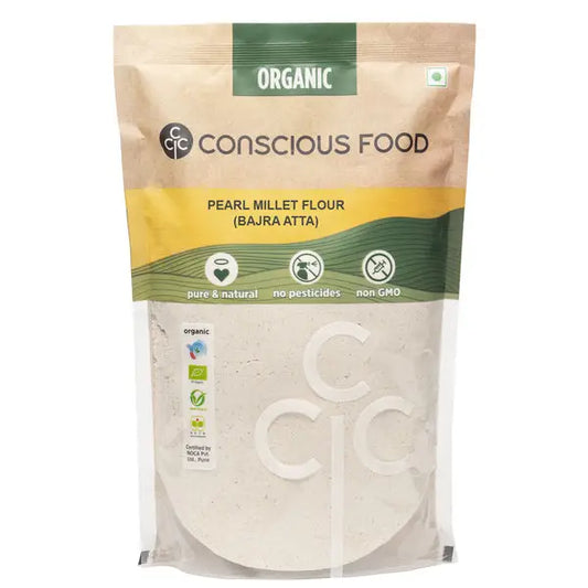 Bajra Atta / Pearl Millet Flour 500g | Conscious Food - Breakfast