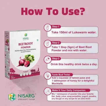 how to use beetroot powder