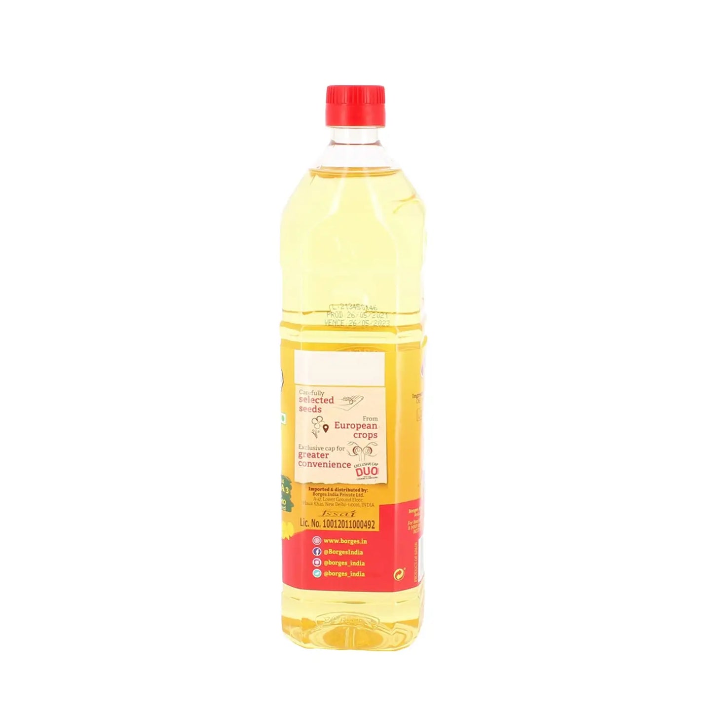 Borges Canola Oil -1L | Source of Omega 3 | 100% Non GMO | Suitable for Deep frying | Delicate flavour