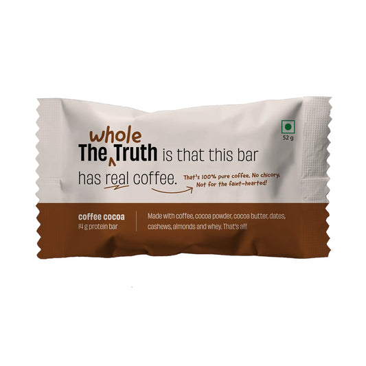 Coffee Cocoa Protein Bar | Pack of 1 | The Whole Truth
