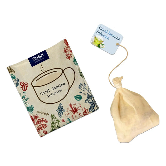 Coral Jasmine Infusion | Sri Sri Tattva | 20 Bags - Tea