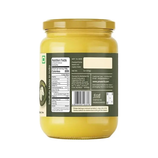 Desi Gir Cows A2 Ghee - Natural 500ml | Praakritik