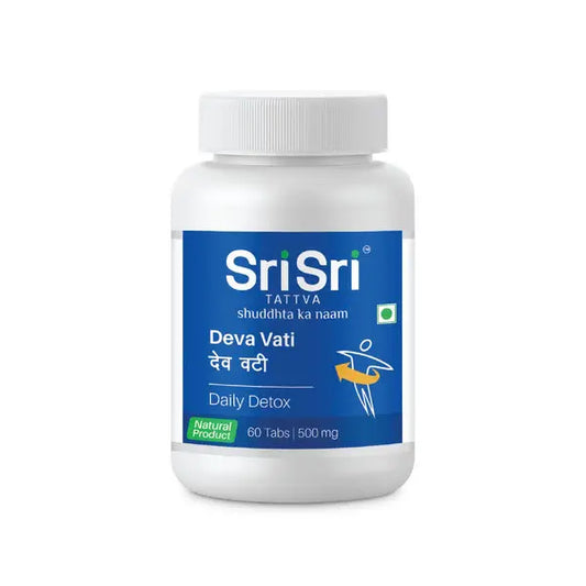 Deva Vati - Daily Detox 60 Tabs | 500mg | Sri Sri Tattva - Vitamins & Supplements