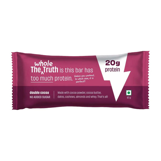 Double Cocoa Pro Bar | Pack of 1 | The Whole Truth