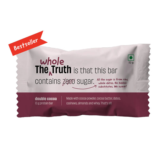 Double Cocoa Protein Bar | Pack of 1 | The Whole Truth