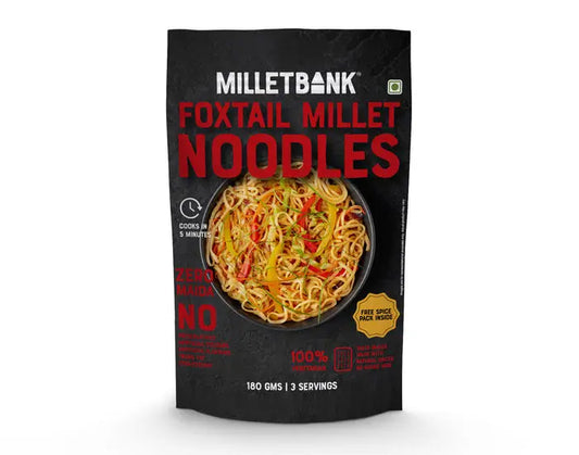 Foxtail Millet Hakka Noodles 180g | MilletBank - snacks