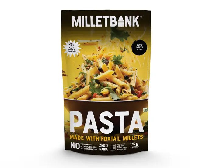 Foxtail Millet Pasta 175g | MilletBank - snacks