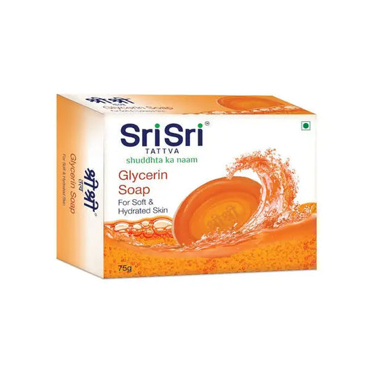 Glycerin Soap - For Soft & Hydrated Skin 75g | Sri Sri Tattva - Soap