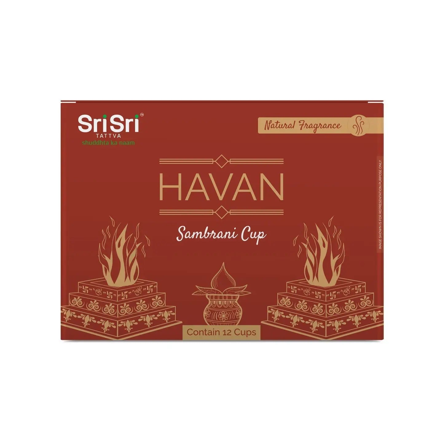 Havan Sambrani Cup For Pooja | 12 Cups | Sri Sri Tattva - Pooja Samagri