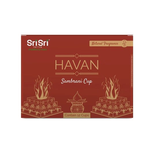 Havan Sambrani Cup For Pooja | 12 Cups | Sri Sri Tattva - Pooja Samagri
