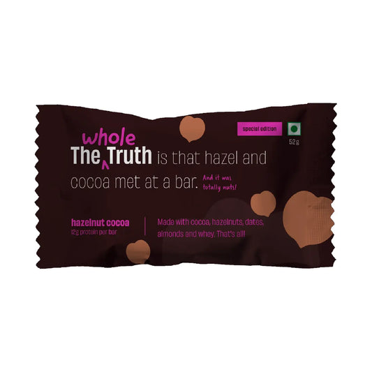 Hazelnut Cocoa Protein Bar | Pack of 1 | The Whole Truth