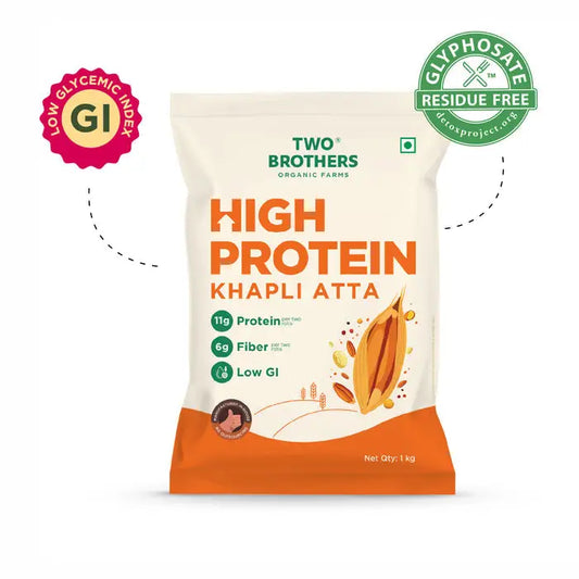 High Protein Khapli Atta 1kg | Two Brothers