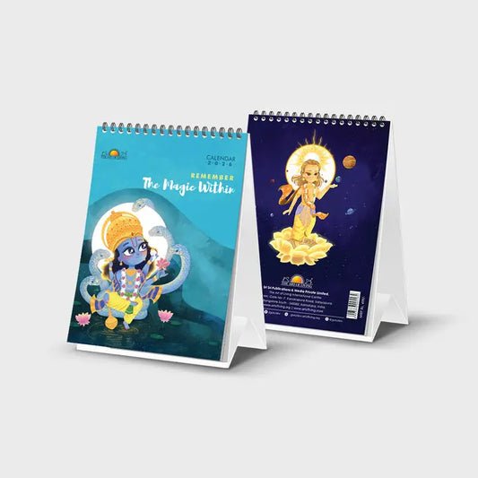 Illustrated Table Top Calendar 2026 - Calendar