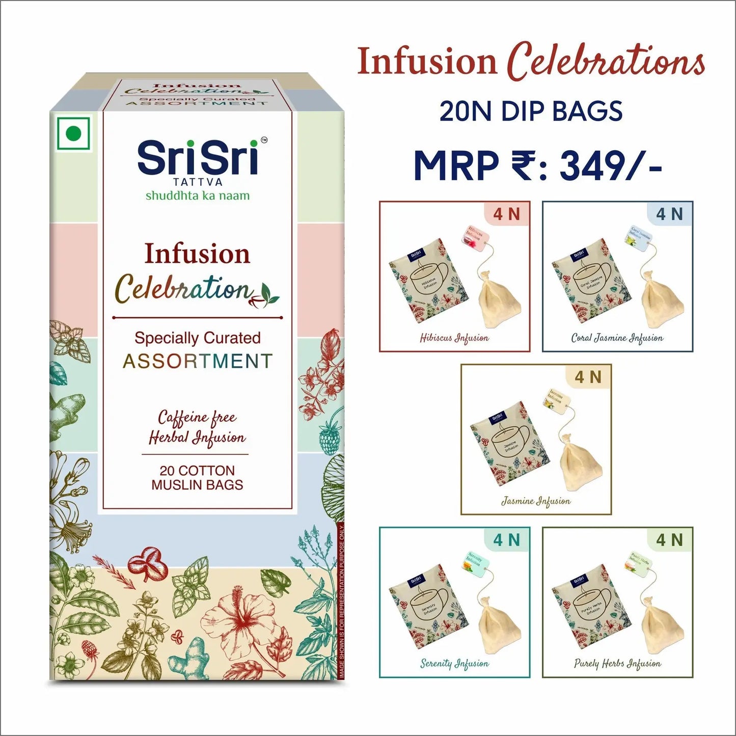 Infusion Celebration | Sri Sri Tattva | 20 Bags - Tea