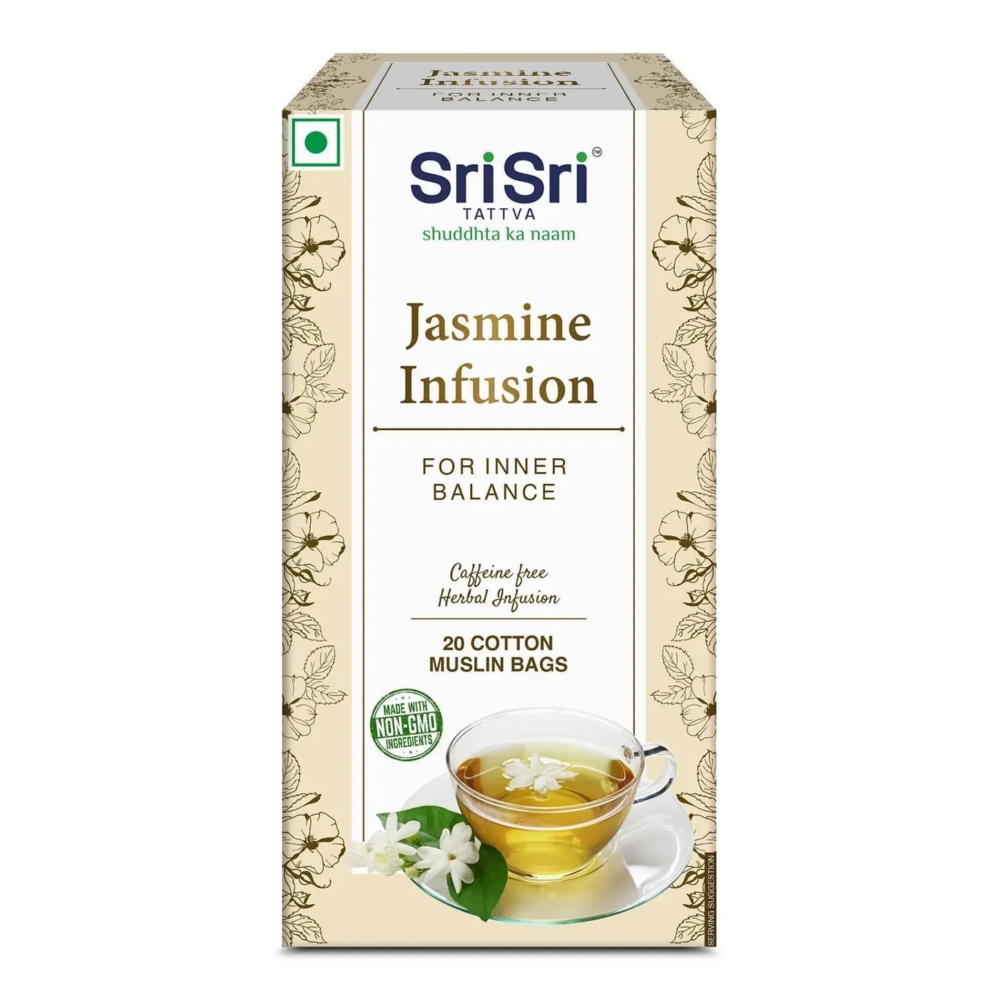 Jasmine Infusion | Sri Sri Tattva | 20 Bags - Tea