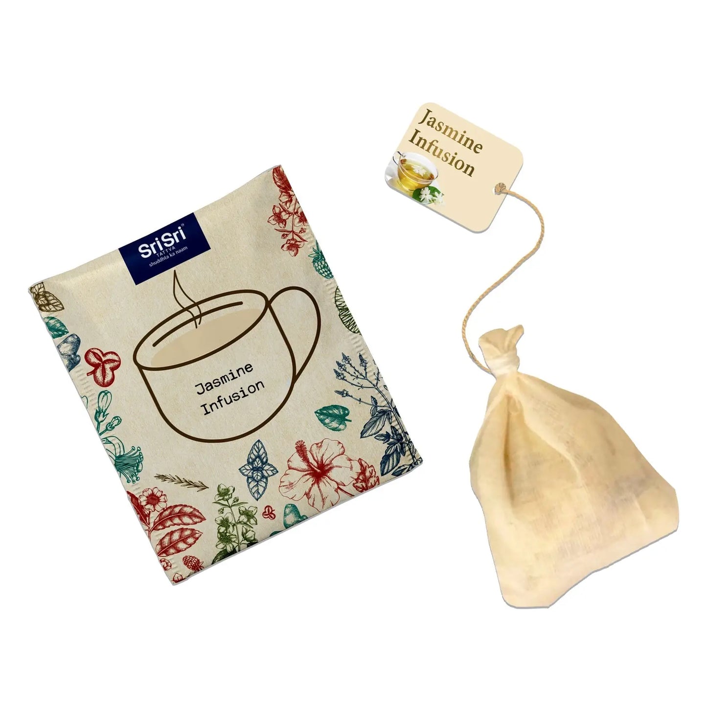 Jasmine Infusion | Sri Sri Tattva | 20 Bags - Tea