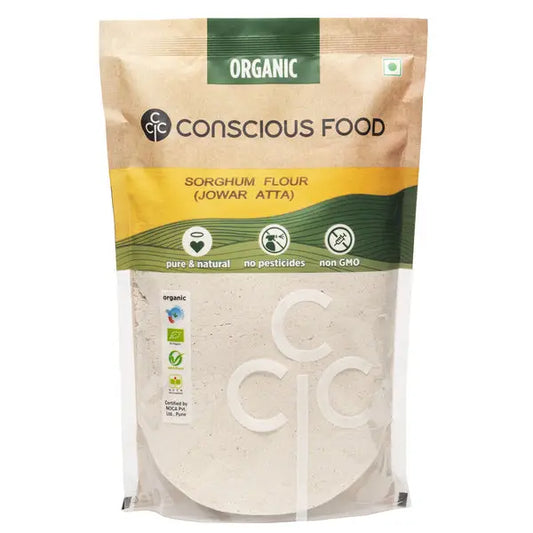 Jowar Atta / Sorghum Flour 500g | Conscious Food - Breakfast