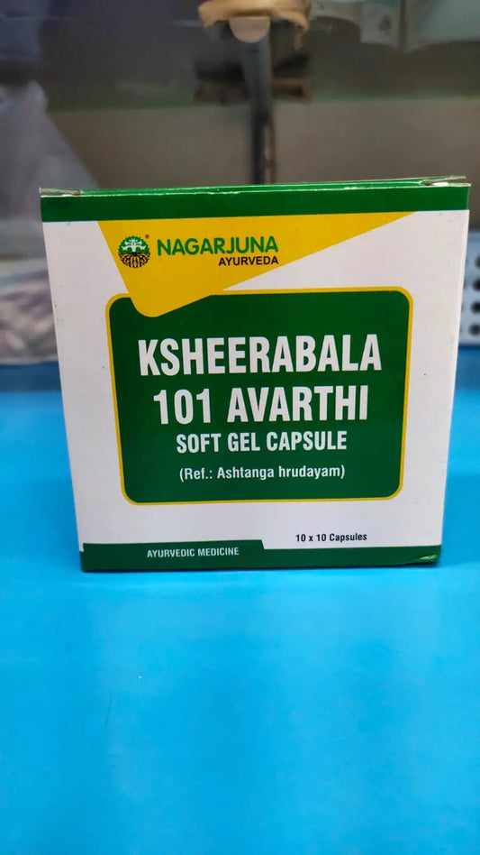 KSHEERABALA 101 AVARTHI 10SOFT GEL CAPSULE - Ayurvedic Medicine