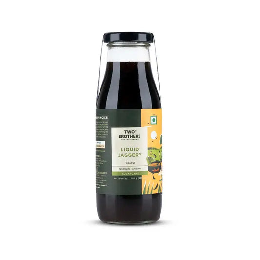 Liquid Sugarcane Jaggery (Kaakvi) 390g | Two Brothers - Grocery