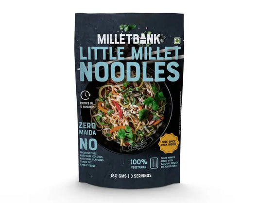 Little Millet Hakka Noodles 180g | MilletBank - snacks